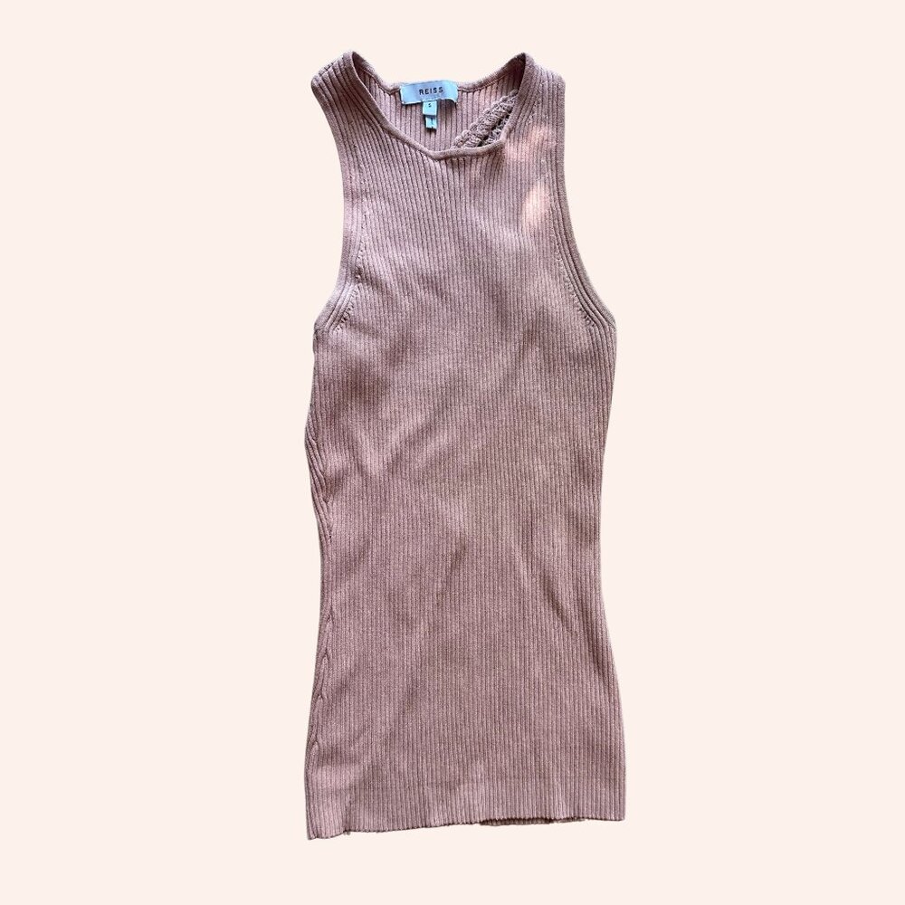 Reiss Ribbed Mini Dress